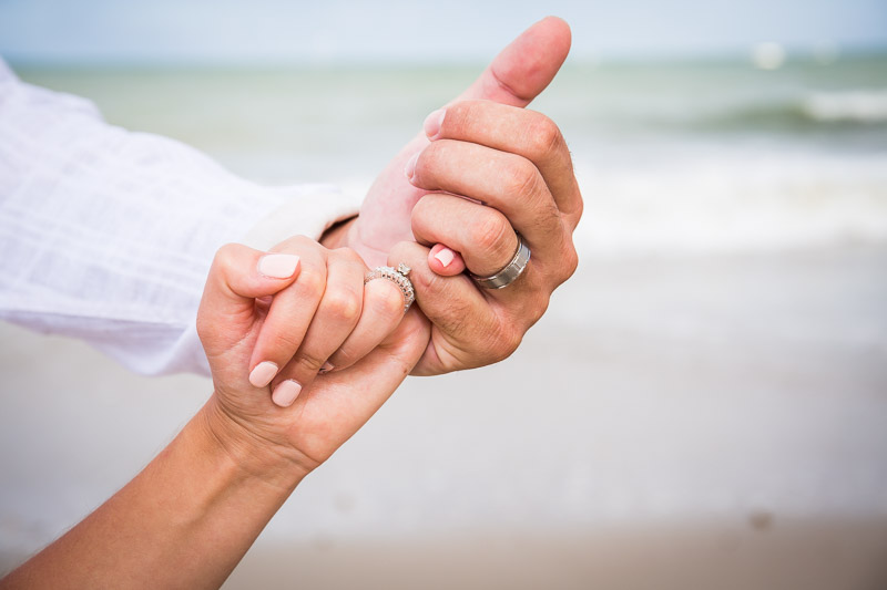 Costa D' Este Vero Beach Wedding Hands Beach