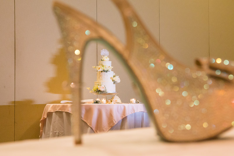 Bride's Shoe & Cake