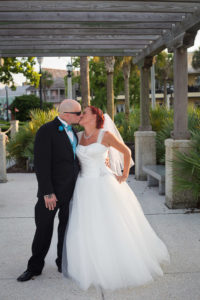 Groom Kissing Bride